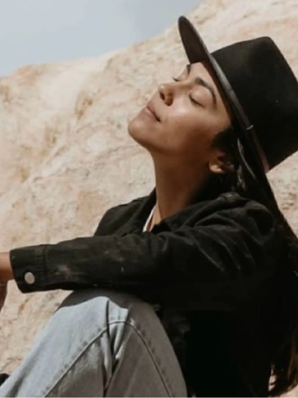 Will+Bear Calloway Black Wool Fedora Hat with Slim Band